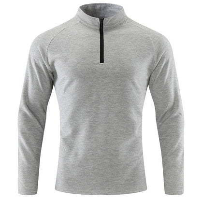 Herren Sportpullover Kurz Reißverschluss Funktionsfaser