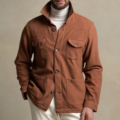 Herren Strickjacke Lässig Mit Knöpfen Und Taschen