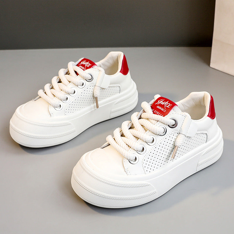 Damen Sneaker Freizeit Schuhe Perforiert Modern
