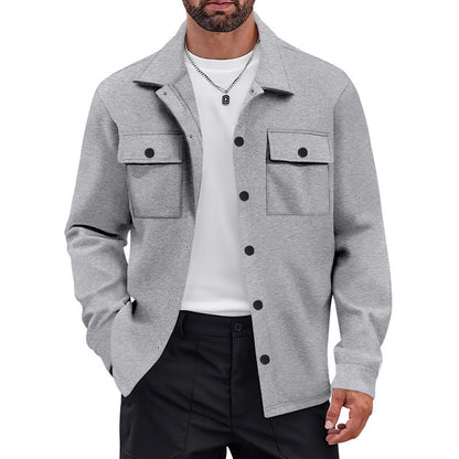 Herren Freizeitjacke Lässig Modern Mit Taschen