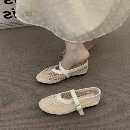 Damen Sandalen Luftig Mesh Komfortabel Mit Verstellbarem Riemen