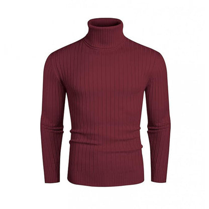 Herren Rollkragenpullover Gerippt Modern Berlin Style