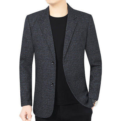 Herren Blazer Kariert Elegant Modern Slim Fit