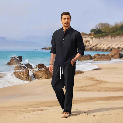 Herren Sommeroberteil und lockere Hose Leicht und Bequem