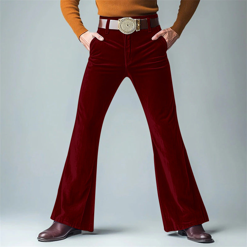 Herrenhose Flared Komfortstoff Elegant Bequem
