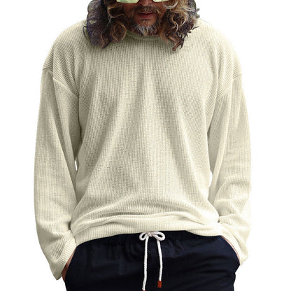 Herren Langarmshirt Lässig Mit Schlitzen Trendy