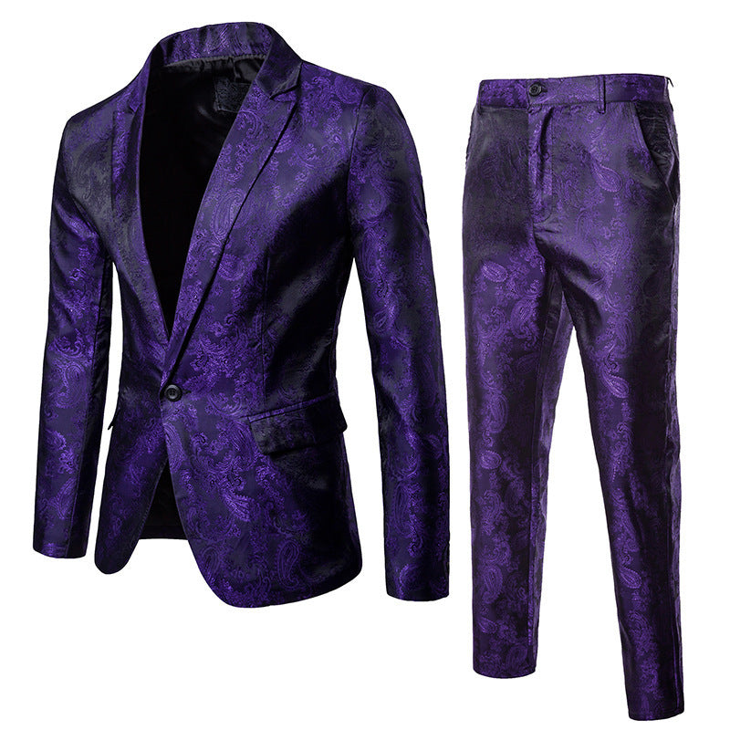 Herren Smoking Anzug Set Elegant Schwarz