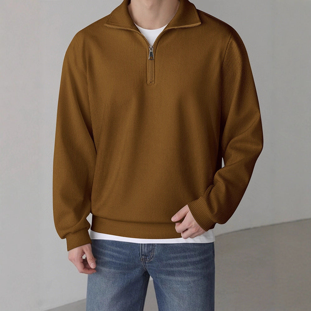 Herren Pullover Lässig Mit Reißverschluss Casual