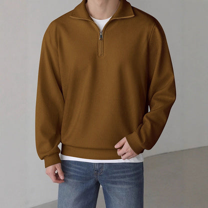Herren Pullover Lässig Mit Reißverschluss Casual
