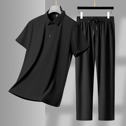 Herren Sportset Poloshirt Sporthose Modern Sportlich