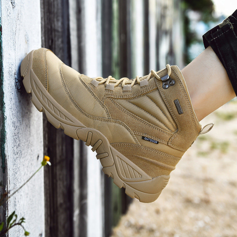 Herren Outdoor-Schuhe Hoch Knöchelschutz Wanderschuhe robust