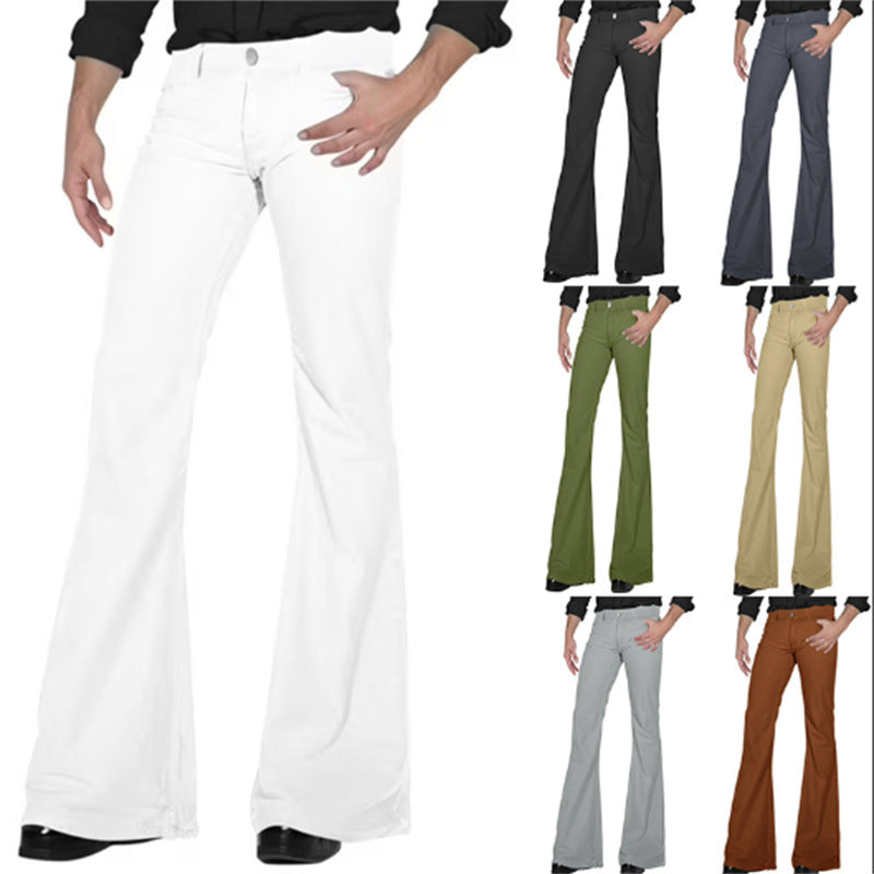 Herren Schlaghose Modern Slim Fit Schwarz - BerlinGlamour