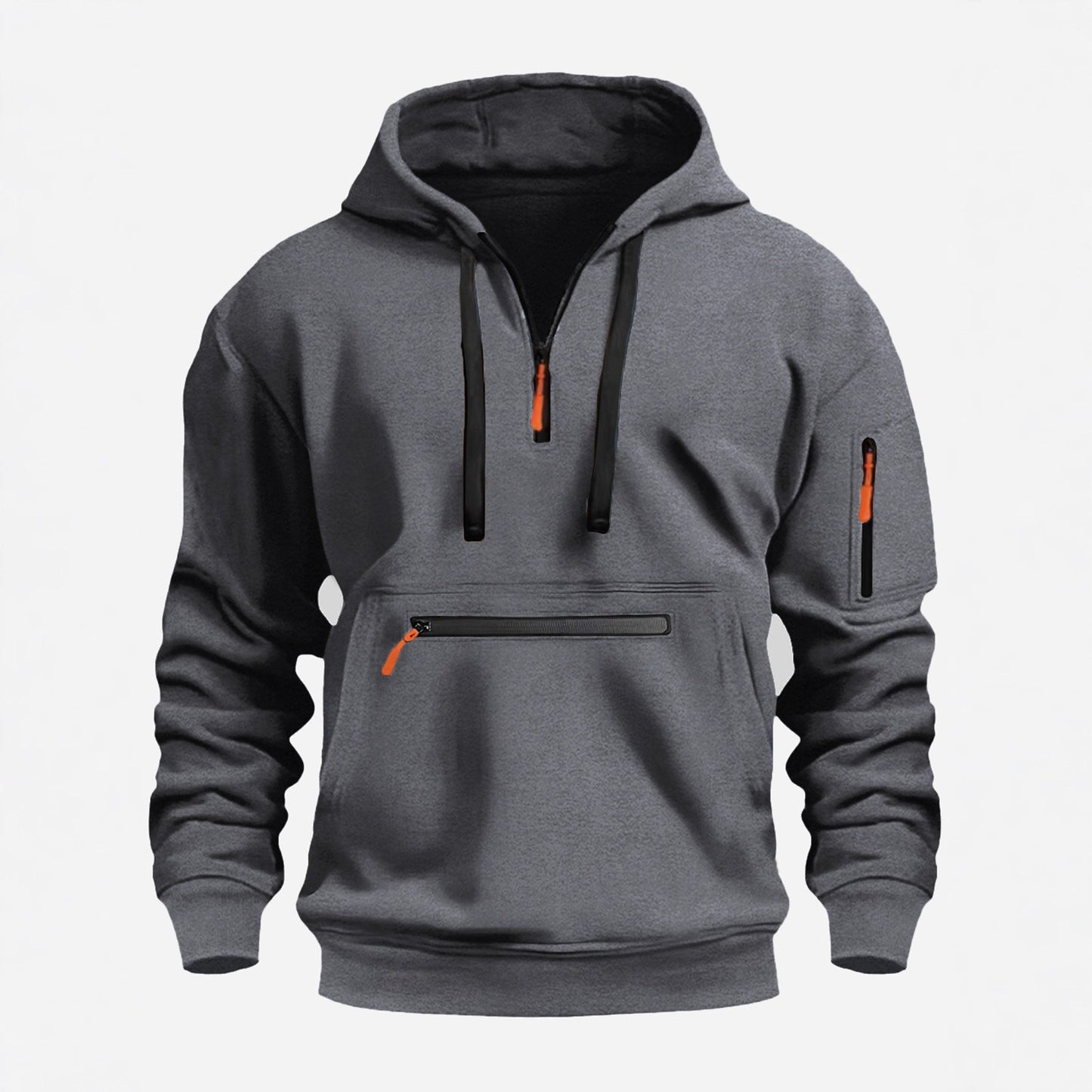 Funktionspullover Herren Kapuzenpullover Sportlich Modern - BerlinGlamour