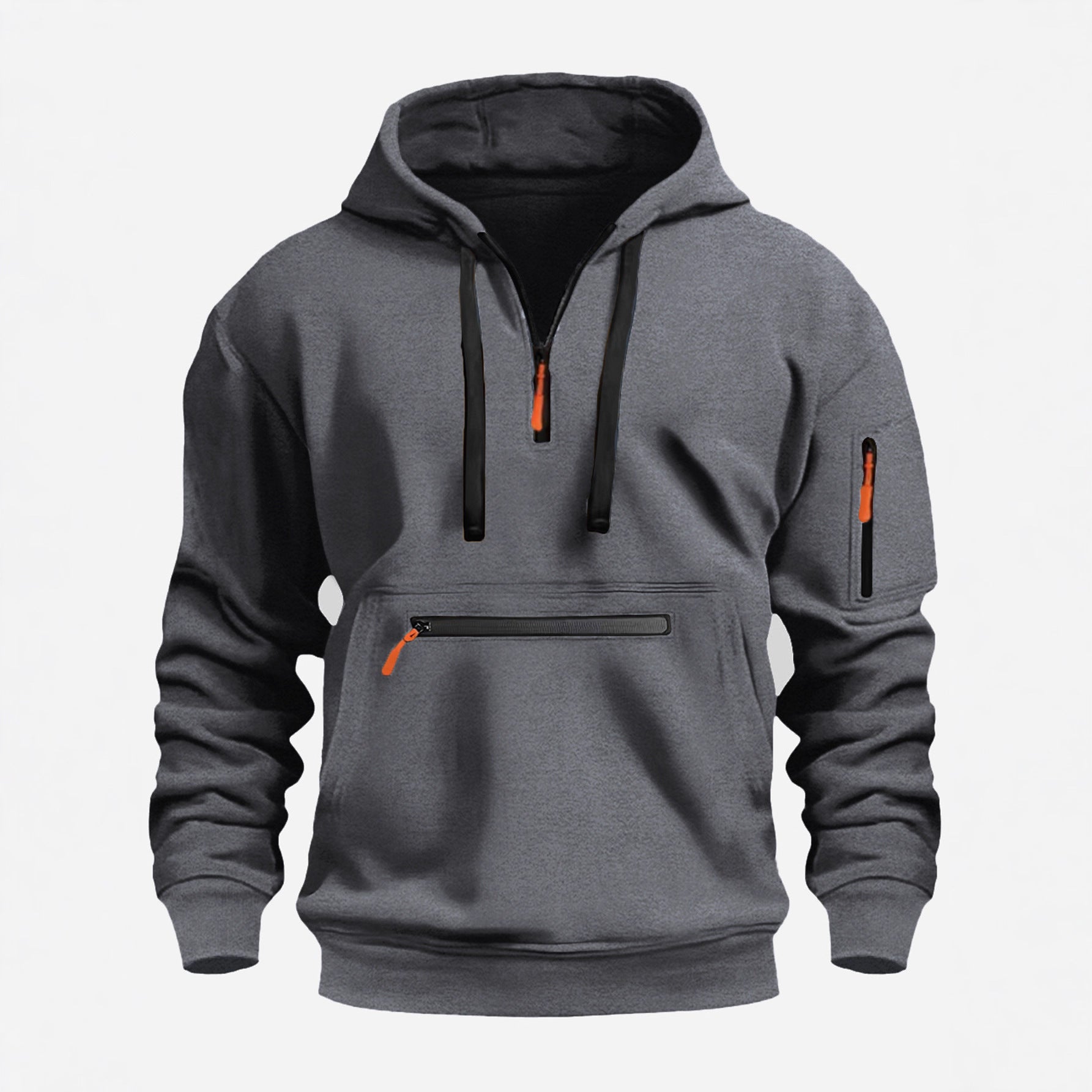 Funktionspullover Herren Kapuzenpullover Sportlich Modern - BerlinGlamour