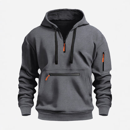 Funktionspullover Herren Kapuzenpullover Sportlich Modern - BerlinGlamour
