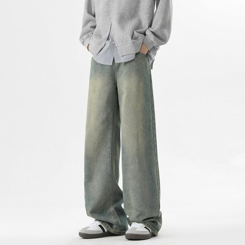 Herren Jeanshose Bequem Weites Bein Komfort Schnitt