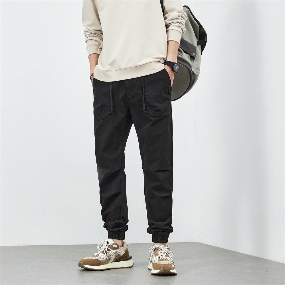 Herren Hose Bequem mit elastischem Bund und vielen Taschen