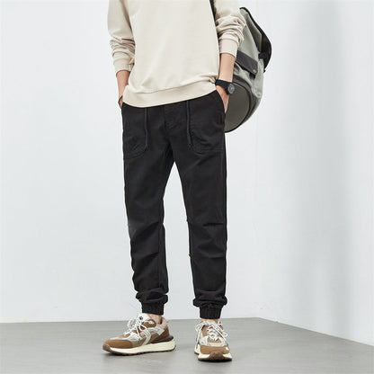 Herren Hose Bequem mit elastischem Bund und vielen Taschen
