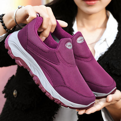 Damen Sneaker Sportlich Laufsohle Dämpfung Weich
