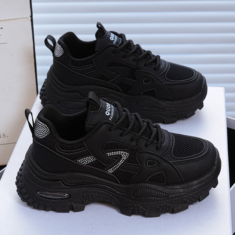 Damen Sneaker Sportlich Metallic Schuhe Frauen