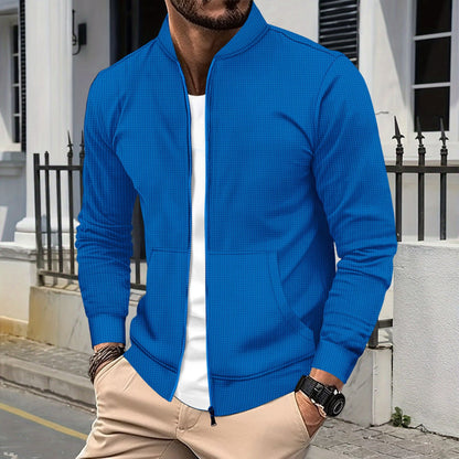 Herren Sportjacke Reißverschluss Praktisch Freizeit