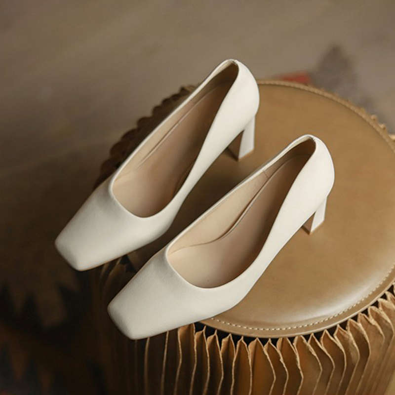 Damen Pumps Quadratischer Absatz Elegante Schuhe