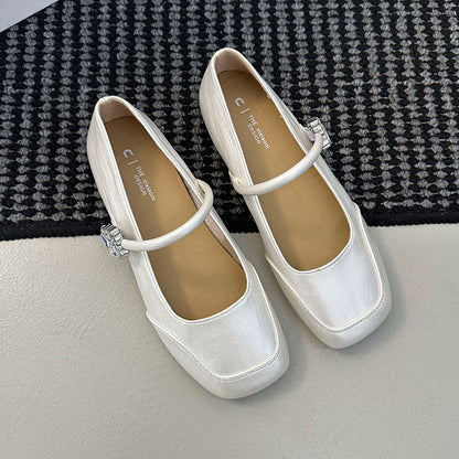 Damen Ballerinas Elegante Riemchen Schuhe Komfort