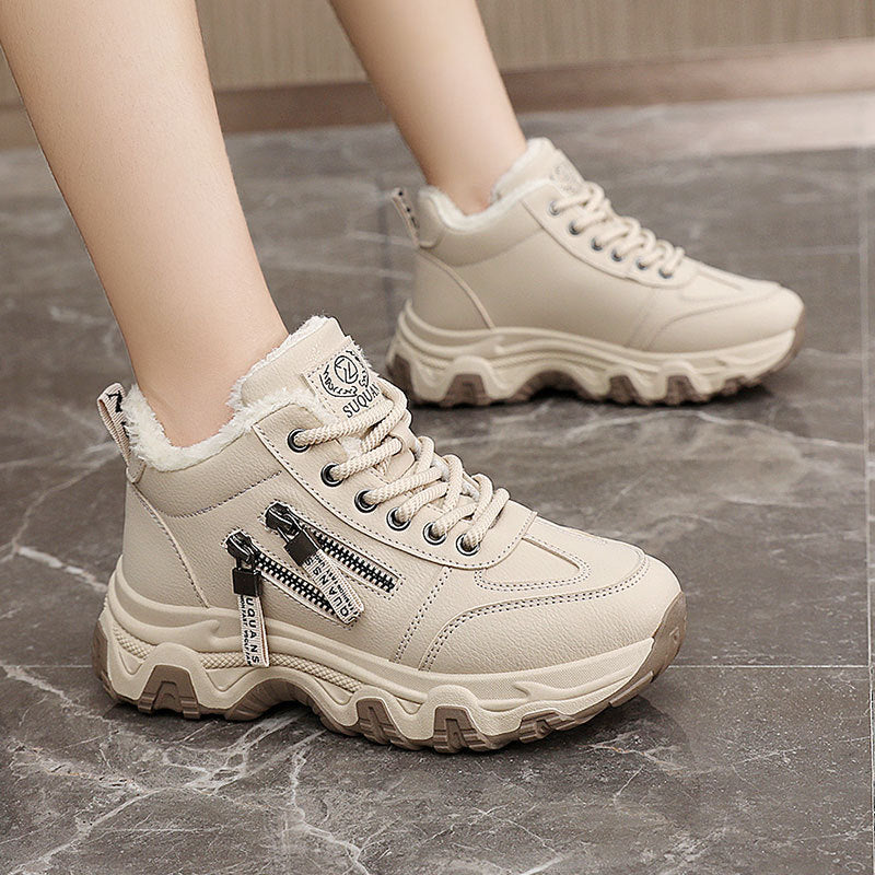 Damen Sneaker High-Top Warm Innenfutter Sportlich