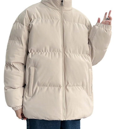 Herren Steppjacke Isoliert Warm mit Hochkragen