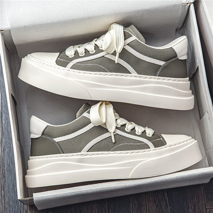 Damen Plateausneaker Sportlich Modisch Hoher Absatz