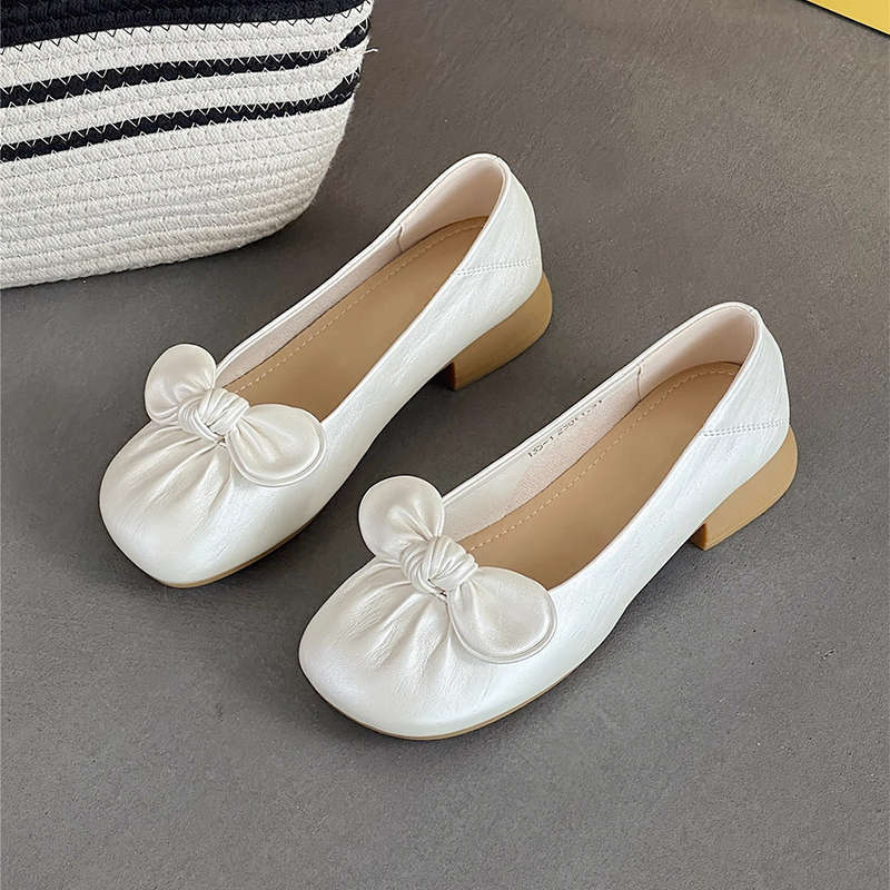 Damen Ballerinas Elegante Schleifen Bequem