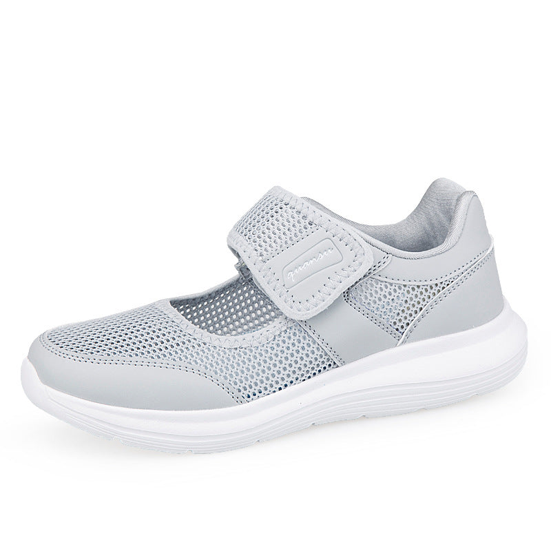 Damen Sneaker Sportlich Atmungsaktiv Netzdesign Schwarz