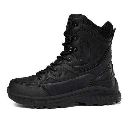 Herren Tactical Boots Robust Militärstil Schwarze Stiefel
