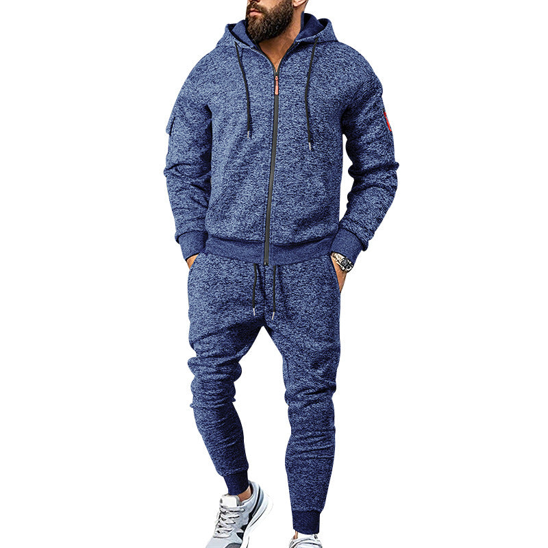 Herren Freizeitanzug Modern mit Kapuze und Taschen