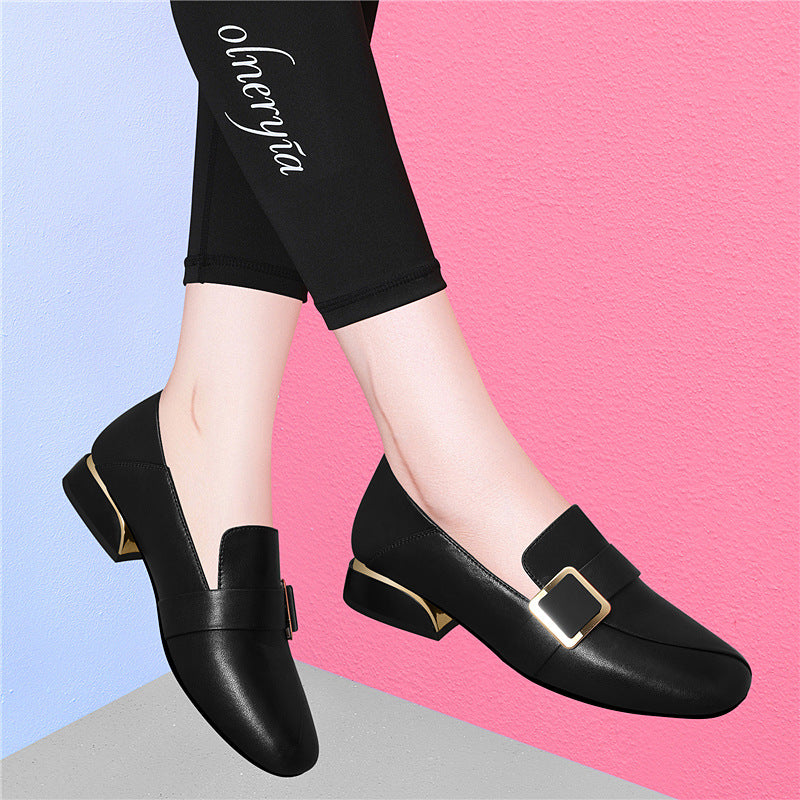 Damen Mokassins Elegante Schnallen Schuhe Komfort - BerlinGlamour