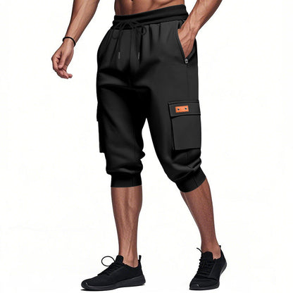 Herren Sweatpants Bequem Cargo Elastisch Mit Taschen