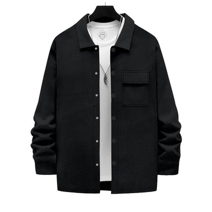 Herren Jacke Lässig Baumwolle Mit Taschen Urban