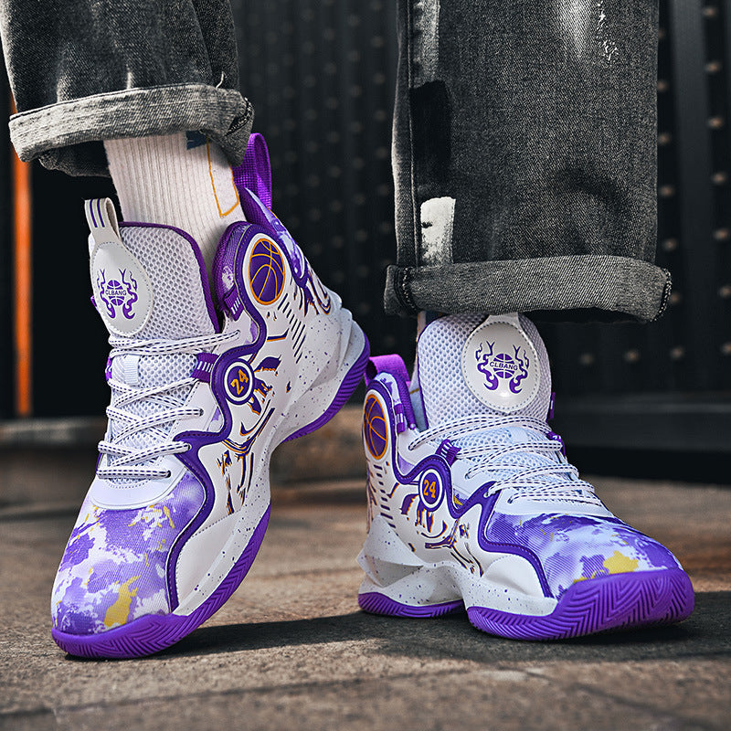 Damen Basketball-Sneaker Leicht Atmungsaktiv Rutschfest