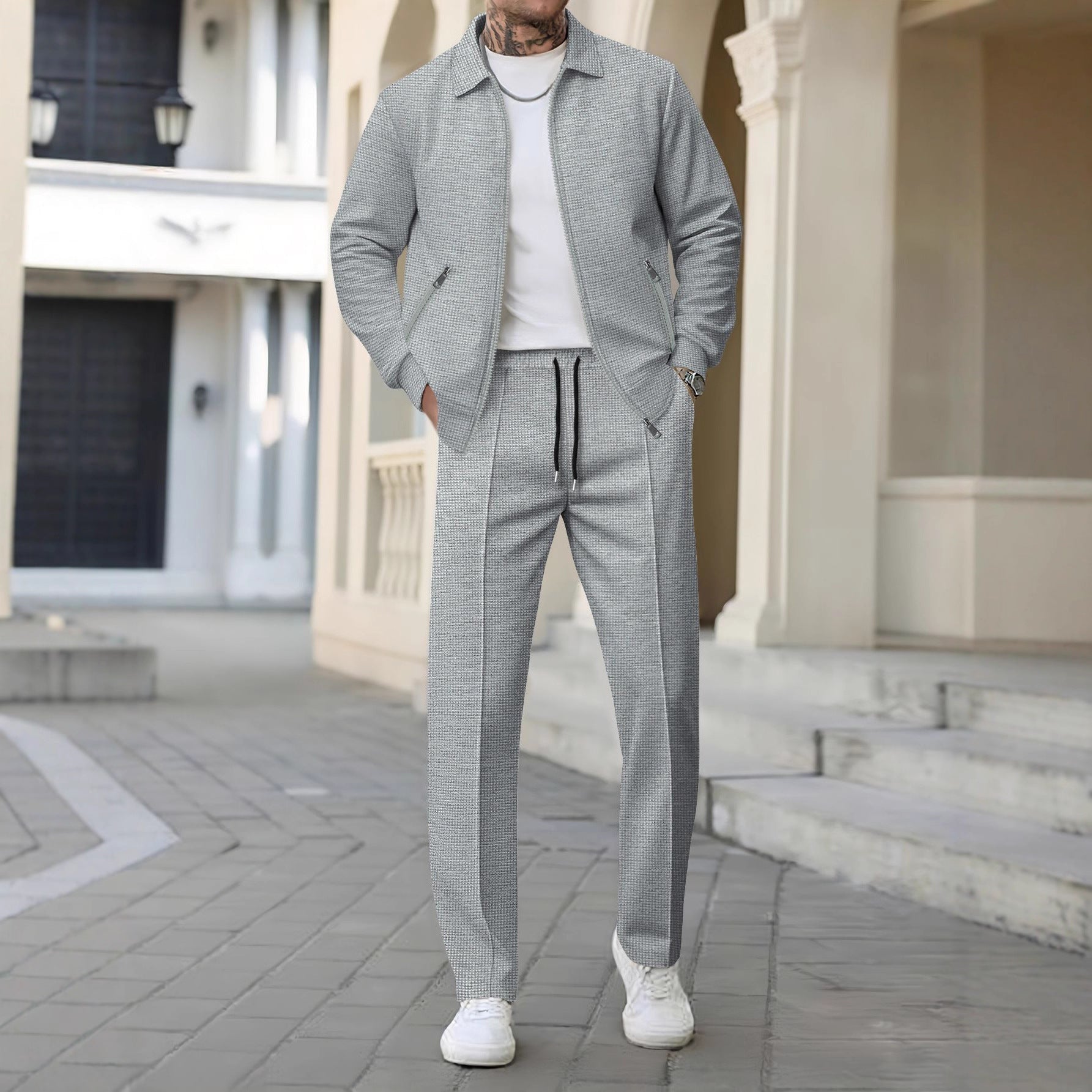 Herren Sportjacke Elegant mit Hose Modern - BerlinGlamour