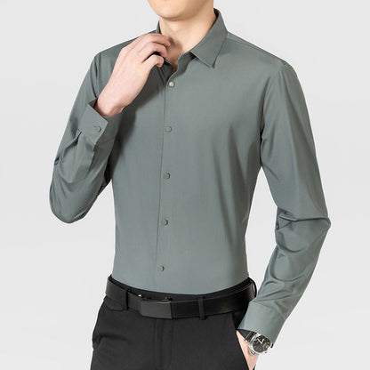 Elegantes Langarmhemd Herren Modern Bequem