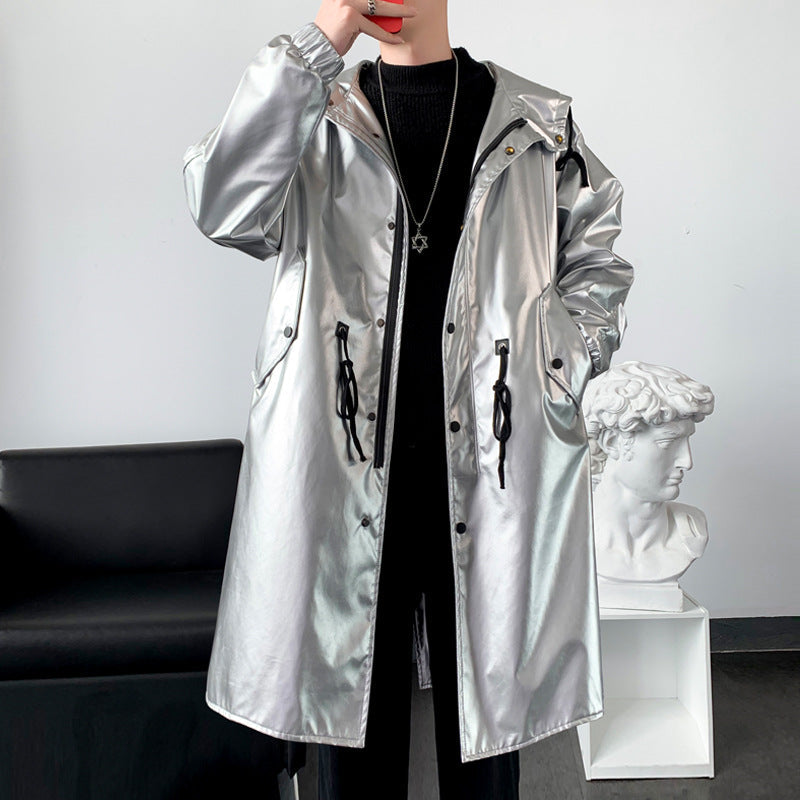 Herren Regenjacke Reflektierend Wasserdicht mit Kapuze - BerlinGlamour