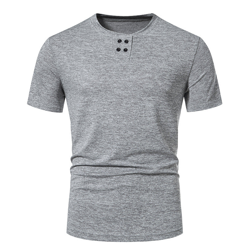 Herren T-Shirt Asymmetrisch Modern Strukturiert