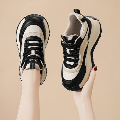 Damen Sneaker Plattform Schuhe mit Dämpfung Trendy Modisch