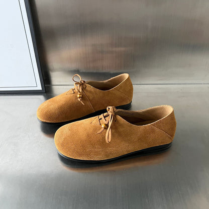 Damen Mokassins Bequem Schnürsenkel Modern