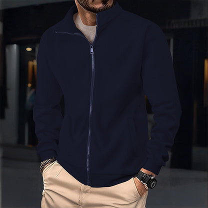 Herren Winterjacke Reißverschluss Hochkragen Trendy - BerlinGlamour