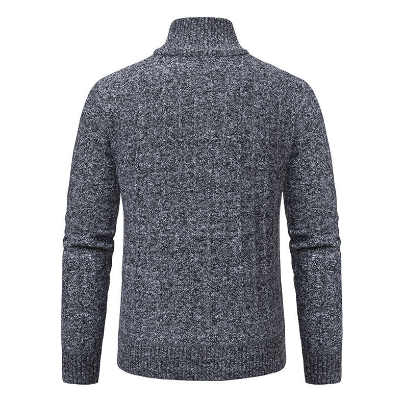 Herren Strickpullover Eleganter Halbzipper Pullover Modern