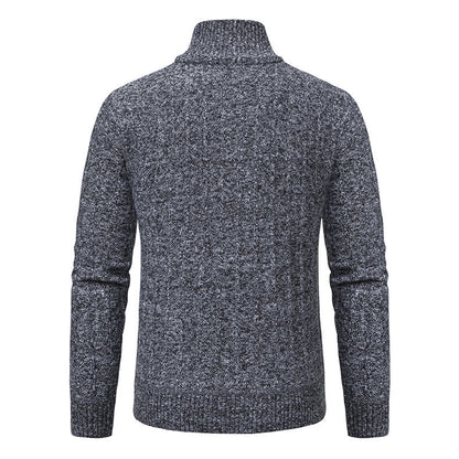 Herren Strickpullover Eleganter Halbzipper Pullover Modern