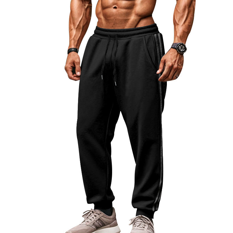 Herren Jogginghose Sportlich Elastisch Kontraststreifen