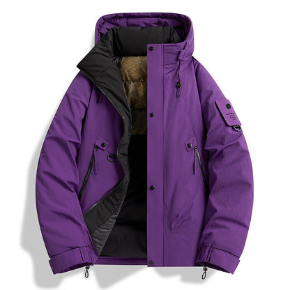 Herren Parka Jacke Funktionell Wasserabweisend