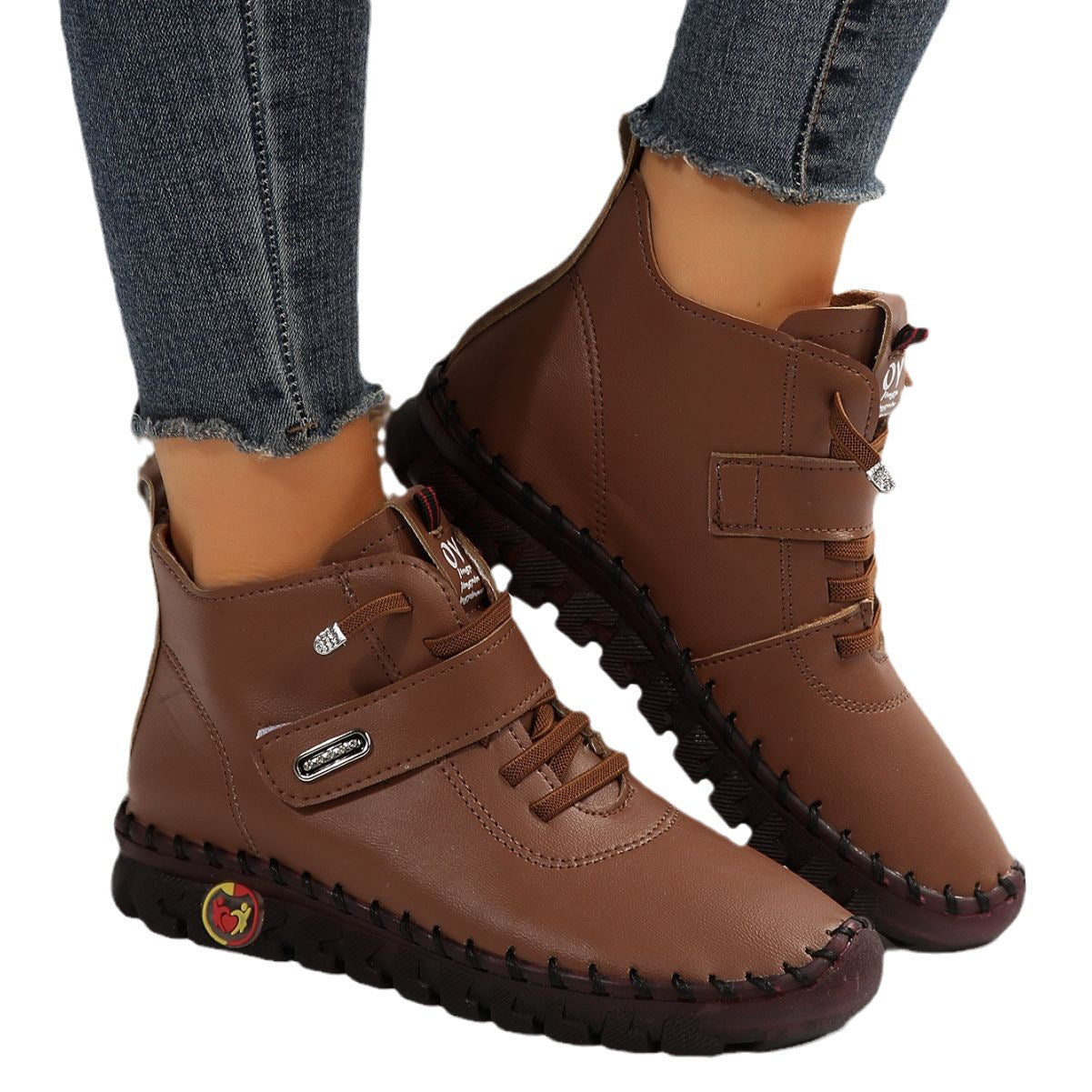 Damen Ankle Boots Modisch Komfortabel Rutschfest